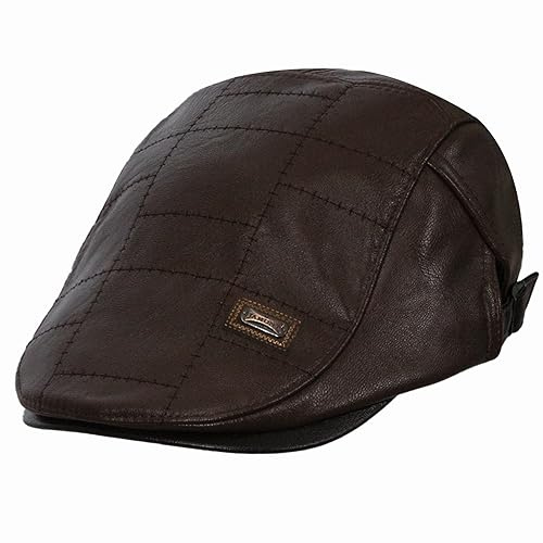 HAPPYPOP Schirmmütze Herren Schiebermütze Driving Cabbie Jagd Flatcap Newsboy Cap Gatsby Herren Hut Barett Schlägermütze Schiebermütze Herren Warm Komfortabel Winter