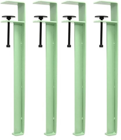CEMELI LYF F-förmige Haarnadel-Möbelbeine, 71,1 cm, Metall, Heimwerker-Tischbeine, Projekte für Esstisch, Schreibtisch, Werkbank mit Gummi-Bodenschonern, grün, 4 Stück, bis zu 68 kg