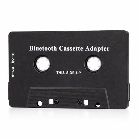 Plyisty Auto-Audio-Bluetooth-Kassettenempfänger, Bluetooth 5.0-Kassetten-Aux-Adapter, Kassetten-Kassettenadapter für Mobiltelefon, Tablet, MP3-Player