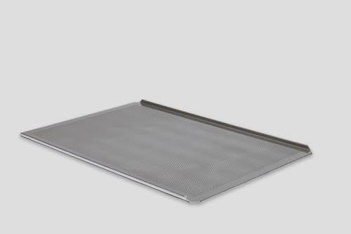 Lochblech Backblech Brötchenblech Alublech ca. 44 x 35 cm optimale Hitzeverteilung, perfekte Backergebnisse, perforiert, mit gebörtelten Kanten