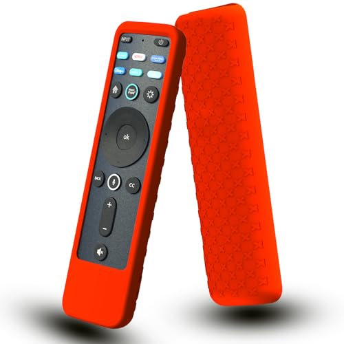 Schutzhülle für VIZIO Voice Remote Control, XRT260 Cover für VIZIO Smart TV Fernbedienung 2021 2023/2021 V-Serie Skin Red