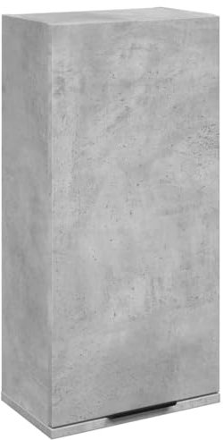 vidaXL Wand Badschrank, Badezimmerschrank Wandmontage Platzsparend, Badezimmer Wandschrank Hängeschrank, Badmöbel Badezimmermöbel, Betongrau