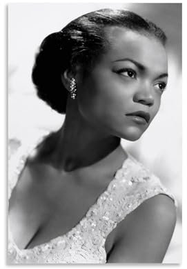 LNLEXTAR Eartha Kitt Poster Dekorative Malerei Leinwand Wandkunst Wohnzimmer Poster Schlafzimmer Malerei,Wandkunst Bilddruck Moderne Familienzimmer Dekor 16x24inch(40x60cm)