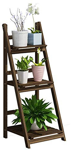 KHLMSRXJ Moderner Blumentopf-Präsentationsständer aus Holz, freistehendes mehrschichtiges Blumenregal für Pflanzen, Leiter-Präsentationsständer für Blumen im Innen- und Außenbereich, 2 Größ
