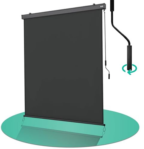 Strattore Ausziehbare Senkrechtmarkise Vertikalmarkise 200 x 250 cm - Markise mit Kurbel für Terrasse und Balkon Schutz vor Sonne und Wind - Beschattung Sichtschutz Windschutz Wasserdicht - Anthrazit