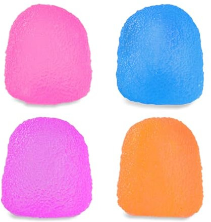 AMFUN 4PCS Stressabbau Fidget Ball, Sensory Stress Balls, Ice Cube Antistressball Quetsch Spielzeug für Linderung von Angst und Stress