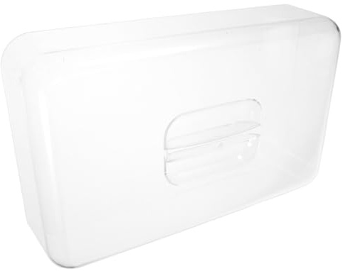 OKUMEYR Transparente Acryl Lebensmittelabdeckung, Rechteckig, 1 Stück | Servierplatte mit Haube, für Gastronomie und Haushalt, 27,4x17,0cm