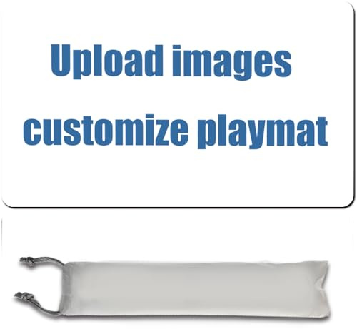Custom Playmat 60 x 35 CM Non-Slip with Mat Bag MTG Playmat Compatible with TCG YGO DTCG PTCG OPCG, Printable Game Zone & Optional Stitched Edge