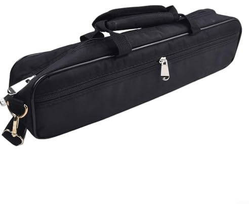Thickened Sponge Liner Flute Bag with Adjustable Strap for 16 17 Hole Flutes and Accessories