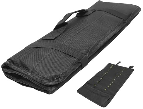 HOMSFOU Organisateur Couteaux Robuste Poignée de Transport, Trousse à Couteaux Portable pour Chefs, Capacité Grosse, Sacoche Multifonctionnelle Cuisine Professionnelle