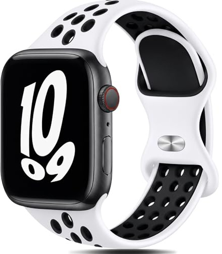 Cinturino Sportivo in Silicone Compatibile con Apple Watch 49mm 46mm 45mm 44mm 42mm per Uomo e Donna Leggero per Ultra 3 2 1 SE Series 11 10 9 8 7 6 5 4 3
