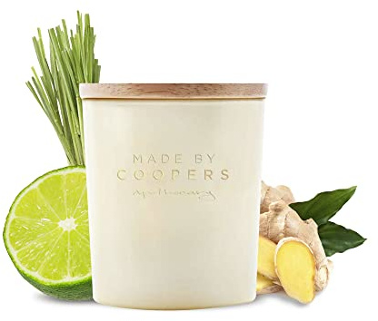 Made by Coopers Revive Natürliche Sojakerze Mit ätherischen Ölen, Zitronengras, Ingwer, Limette und Bergamotte (170 g)