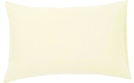 Luxuriöses Spannbetttuch, extra tief, mit Rüschen, in 14 Farben (Kissen-Paar, cremefarben)