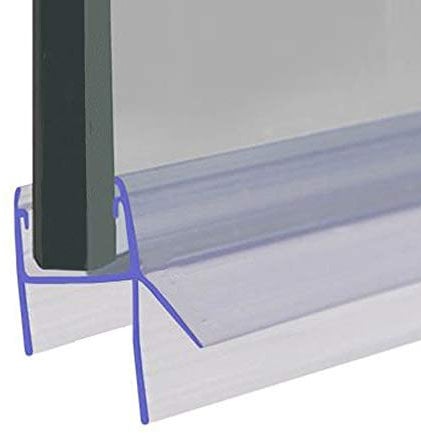 Shower or Bath Screen Door Seal | Fits 8, 9 or 10mm Glass | Double Fin Seals Gaps of Up to 12mm | 80cm, 90cm, 140cm or 2m Long | SEAL050 (200cm)