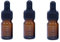 3 Pcs Empty Refillable Amber Glass Graduated Dropper Bottle Essential Oil Cosmetics Elite Fluid Container Jar Pot Holder with Glass Pipette Dropper (5ml/0.17oz)