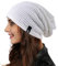 Ruphedy Damen Beanie Mütze Winter Long Oversized Slouchy Beany Strickmütze B08 (Sahne)