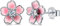 Boucles d'oreilles à tige en forme de fleur rose pour femme, en argent sterling 925, jolies boucles d'oreilles de plumeria pour fille, fleurs de cerisier hypoallergéniques, Argent sterling, Zircone