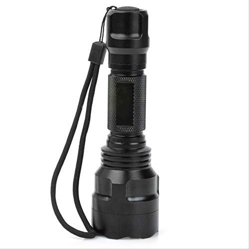 BAJIE Flashlight Led Flashlight Xml-T6 Lantern Flashlight 5 Mode Waterproof Torch 18650 Battery Black Cold White