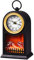 Carousel Home Gifts LED Fireplace Lantern Mantle Clock | Battery Operated Lamp | Decorative Lights Hanging Ornaments