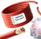 EBROM FLY - Cable de batería para coche, color rojo, sección transversal de 6 mm², venta por metros, flexible 90 ± 5 Shore – 99,99% cobre, revestimiento especial PVC FLY FLRy – Cable de vehículo en 6