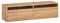 Lowboard TV-Bank TV Lowboard Sideboard Weiß Fernsehschrank Fernsehtisch erhältlich in 2 Abmessungen und 2 Farben (Eiche Wotan, 140x40x38 cm)