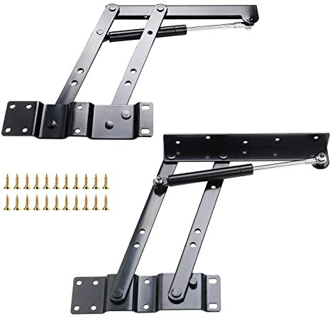 1 Paar Couchtisch-Hebemechanismus, Couchtisch-Hardware, Federständer, Möbelscharniere, Federscharniere, Befestigungsmaterial, Federhebeunterstützung