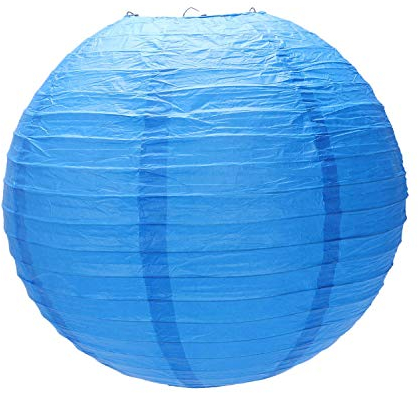 Beauneo 1 x Abat-Jour De Lanterne En Papier Japonais Japonais Pour Mariage, 40 Cm (16 Pouce) Bleu Marine