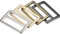 sourcing map 38.6mm(1.52) Flat Metal Slide Strap Adjustable Buckle 4 Colors 4pcs