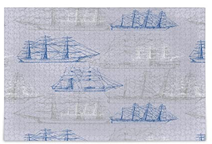 Ancient Ship Sailing Boat Jigsaw Puzzle 1000 Piece for Adults Large Puzzle for Teenager Gift Artwork Home Decor