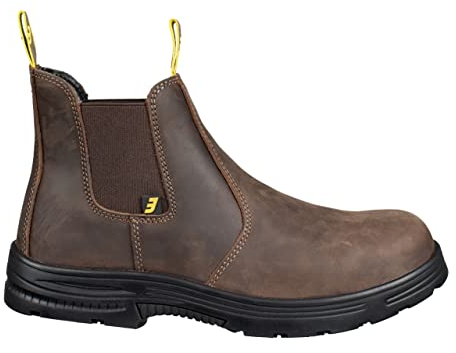 SAFETY JOGGER Bottes de sécurité industrielles Hommes et Femmes - JACKMAN - Bottes de sécurité, bottes de protection EU 43, Marron