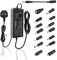 Auplf Adjustable Power Supply, 3V-24V 3A 9W-72W DC Variable Universal AC/DC Adapter 100V-240V AC to DC Converter with Multiple Converter Heads & LED Voltage Display