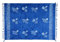 SAIVONA Pareo Sarong Strandtuch Damen - Wickelrock Strand - Handtuch Blickdicht als Wickeltuch oder Handtuchkleid und Wickelkleid Damen - Handarbeit aus Fair Trade Herstellung Batik Strand Blau