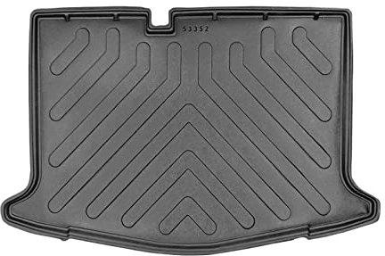 Trimak Passgenau 3D Kofferraumwanne Kompatibel mit Nissan Micra 5. Gen K14 ab 2017 Kofferraummatte Schutzmatte Auto Zubehör Antirutschmatte Kantenschutz TPE Gummi Dauerhaft Schwarz