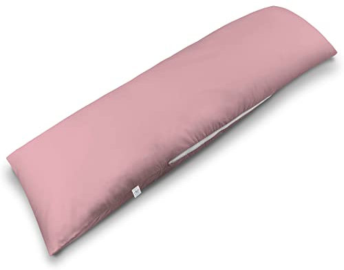 ekmTRADE Seitenschläferkissen 40x145cm Langkissen ergonomisches Schlafkissen, erholsamen Schlaf optimale Druckentlastung, Körperanpassung, für Schwangere, Stillende & Allergiker (35, Kissen mit Bezug)