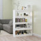 homiuse 4 Regale Bücherregal/Raumteiler Hochglanz-Weiß 100x30x135 cm BüCherregal Regal Wand WüRfelregal Kinderregal BüCherregal Holz Buchregal BüCherschrank Aufbewahrungsregal Korridor&Zimmer