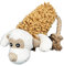 Shaggy Monkey Squeaky Dog Toy Rope Tail Soft Face Novelty Stuffed Plush Pet Play