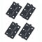 HANDLESTORE Twist Lever on Rose Door Handle Set - Matt Black Finish (2 Pairs of Hinges)