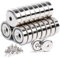 OCEUMAOA 26 Stück Neodym Magnete Extra Stark mit Loch Magnet zum Anschrauben Magnetsmit Schraube für Werkstattausrüstungszubehör 16mm