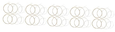 ibasenice 5sets Strings Mandolin Accessory Acoustic Mandolin Strings Stainless Steel Replaceable Rich Tone