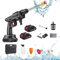 Cordless Pressure Washer, Portable Car Washer, Pressure Spray Water Gun with 2 Rechargeable Batteries, 12V High Pressure Water Gun for Car/Floor/Garden Cleaning, Free Hard Carry Case, 5M Hose ﻿