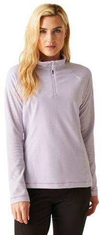 Regatta Women's Montes Lightweight Half-Zip Fleece Pile, Lilac Frost, 42 Donna