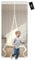 YRH Magnetic Fly Screen Door - Heavy Duty Self-Sealing Mesh,Powerful Magnets and Full Frame Magic Tape,No Drill Installation,Automatically Closes (90x200cm, White)