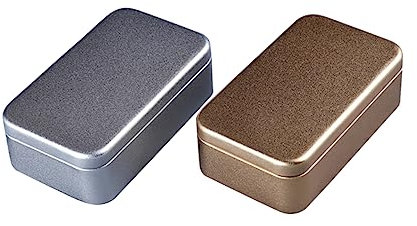 CIYODO 4Er-Box Keksdosen dekorative Bonbondose rechteckige Blechbehälter Mini Körbe Blechdose Kerzen Dose Zinn lagercontainer vorratsbehälter travel Box travel containers Kaffeebehälter