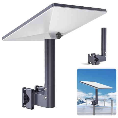 XLTTYWL Starlink RV Ladder Mount, Aluminum Alloy Accessory with 0.8-1.97” Pipe Adapter and Pole Mount for Starlink Mini Dishy
