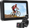 Bike Camera Rechargeable Battery 360° Rotation - 4.3'' HD 1080P Monitor Color Night Vision 3 Mins Easy Installation Wide View Handlebar Bicycle Rear View Camera for Mountain Ebike