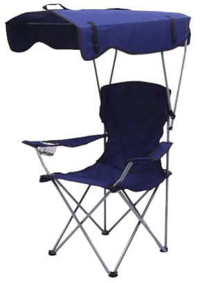 Sillas de camping plegables para exteriores con toldo para viajes y relajación en la playa