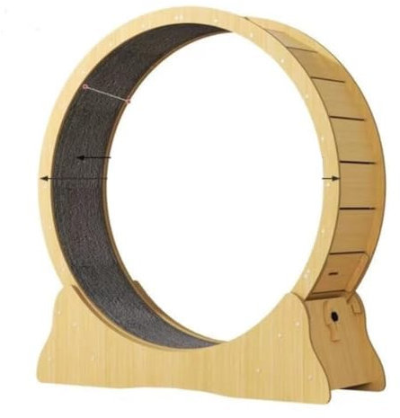 YGDYFDC Cat Wheel Katzenklettergerüst Spielzeug Leises Katzenlaufband Katzenlaufrad Sportrolle Holz Laufband for Haustiere Katzenlaufrad