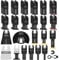 LEILUO 55-Piece Oscillating Multitool Blades Kit for Wood Nails Drywall Cutting Universal Multi Tool Accessories with Storage Bag Compatible with DeWalt Makita Dremel and More