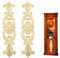 Hezhou 2 adornos de madera para muebles, adornos de madera para muebles, adornos de madera para muebles. Se puede colocar en paredes, puertas, armarios, ventanas, espejos y chimeneas (estilo 3)