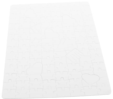 QUMIIRITY 1 Satz Jigsaw Puzzle Teile für Wärmeübertragung DIY Sublimationspuzzle für Kreative für Partys Hochzeiten und Geburtstage Bedruckbar mit Eigenen Bildern